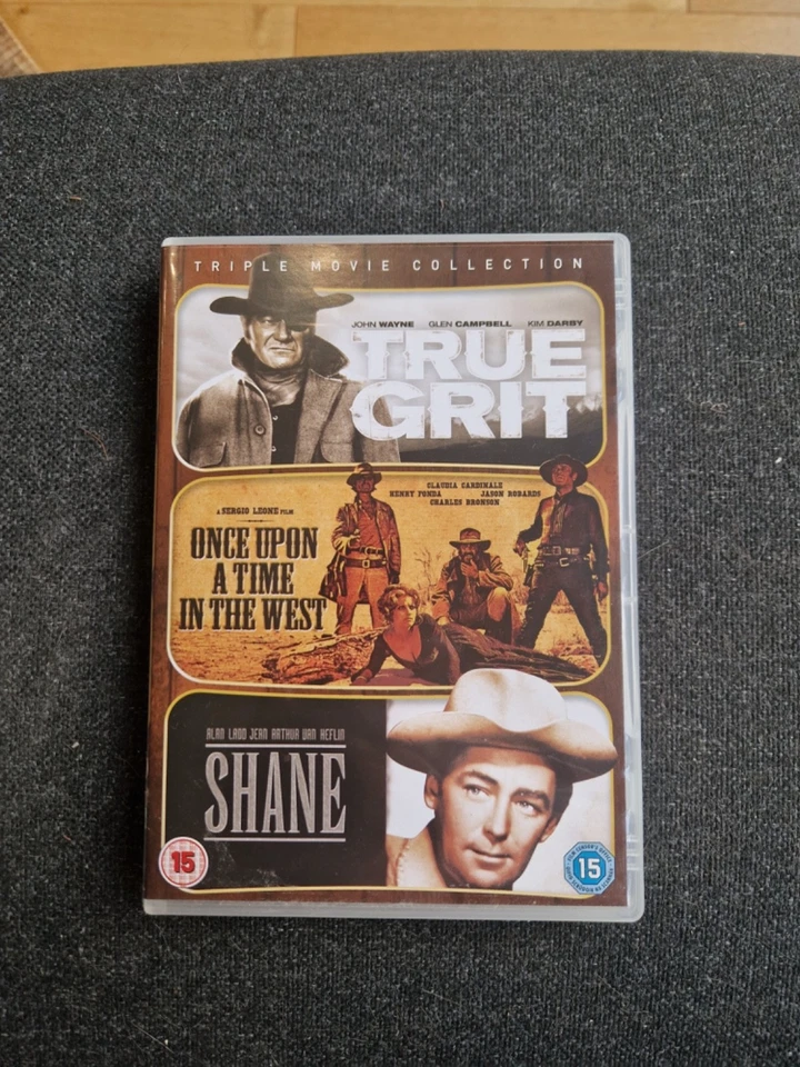 True Grit/Once Upon a Time in the West/Shane DVD (2011) John Wayne, Hathaway - Image 1 of 1