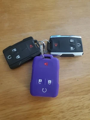 2014 2015 2016 2017 2018 2019 GMC Sierra Chevy 1500 2500HD 3500HD mando a distancia llavero Foto 1 de 3