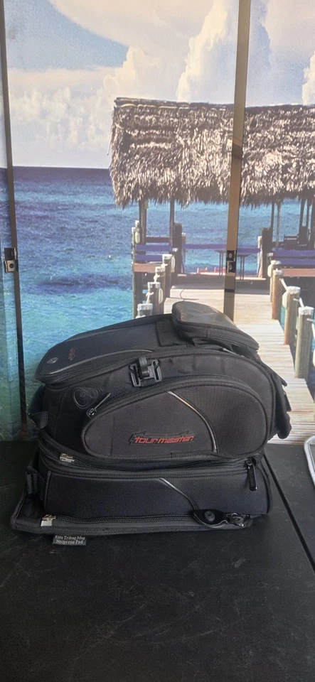 Bolsa de tanque Tourmaster Elite Strapon para motocicleta, 3 en 1, bicicleta deportiva, bicicleta de calle Foto 1 de 4