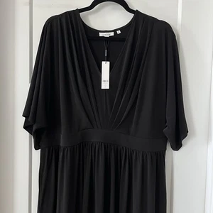 Chicos Maxi schwarzes Kleid Flatterärmel Gr. 3 neu mit Etikett - klassische Kleidung XL Passform - Bild 1 von 9