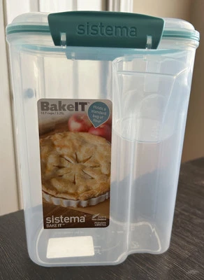 Sistema BakeIt Contenedores de Almacenamiento de Alimentos, 13.7 Tazas / 3.25 L Sostiene Harina Bolsa Estándar Foto 1 de 4