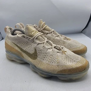 Nike Air Vapormax 2023 Flyknit Mens 12 Sanddrift Bronzine Shoes DV1678-100 - Picture 1 of 14