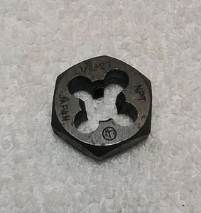 1/8"- 27 NPT 1" HEX PIPR DIE MADE IN JAPAN - Picture 1 of 3
