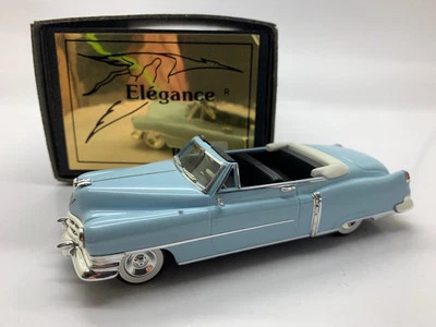 ELEGANCE Fabriqué En France Résine Cadillac Séries 62 Convertible 1950 Bleu Réf - Photo 1/4