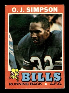 1971 Topps #260 O.J. Simpson - LOW GRADE SET FILLER - Picture 1 of 2