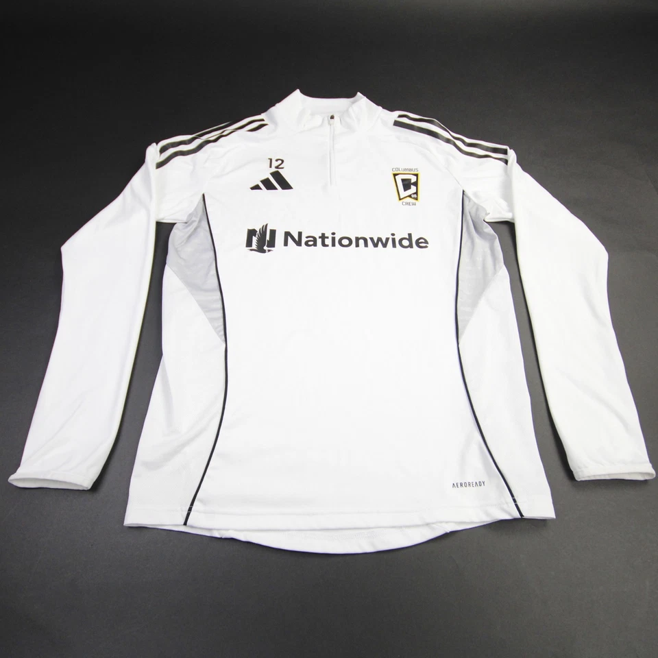 Pullover Columbus Crew Adidas para hombre blanco usado Foto 1 de 1