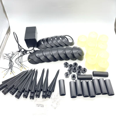 Intermatic Malibu LX10610T, Timer  Light Lot INCOMPLETE Wires, Bulbs, And Stakes - Image 1 of 4