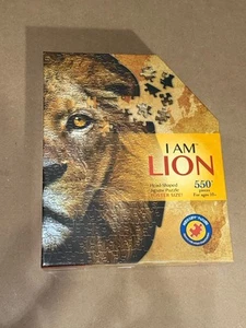 I AM LION - Jigsaw Puzzle Head Shaped Poster Size 550 pieces (Difficult) - Picture 1 of 11