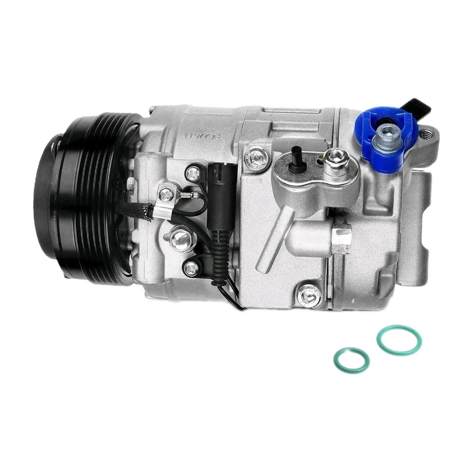 Compresor de aire acondicionado con embrague de 5 ranuras para BMW 323Ci 328i 330i 525i 540i 740i 7SB16C Foto 1 de 4