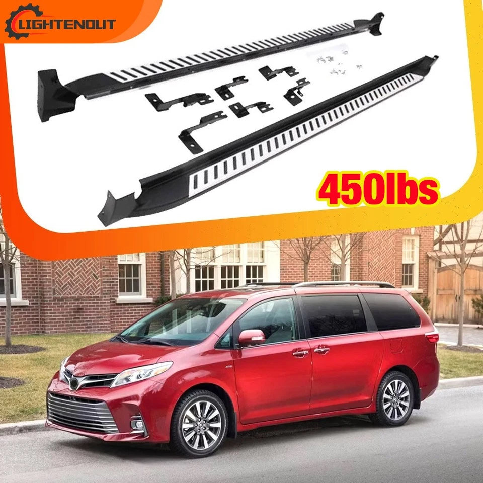 Tabla de correr para Toyota Sienna 2011-2020 escalón lateral barra Nerf aparadores pedales Foto 1 de 4
