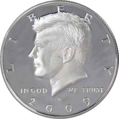 2009 S Kennedy Half Dollar Choice Proof 90% Silver 50c US Coin Collectible - Image 1 of 2