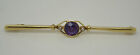Stunning Vintage 15ct Gold Amethyst and Seed Pearl Brooch