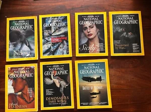 7 National Geographic Magazines July 1995-April 1999 Magazine Lot - Picture 1 of 18
