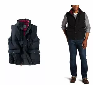 WOOLRICH MEN'S XXL LANGHORN BLACK DOWN VEST, NEW SHIPS FREE WITHIN THE USA! - Picture 1 of 7