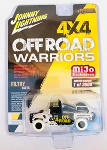 Johnny Lightning 1/64 Off-Road Hummer H1 Race Truck Chase JLCP7157 White Lightni - Picture 1 of 1