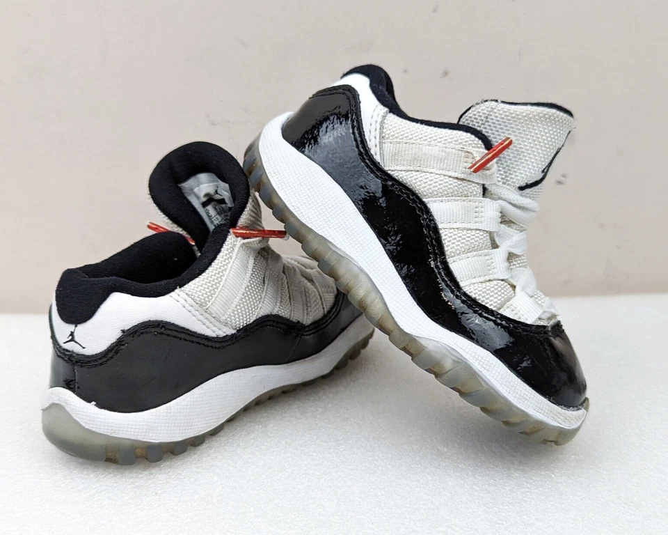 Air Jordan 11 Retro Low TD Concord Shoes 6C Toddler Child Kid (505836-153) Black - Image 1 of 4