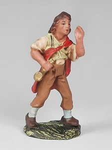 Massefigur Krippenfigur Hirte mit Horn 50er Jahre Krippen Figur Massefiguren - Picture 1 of 9