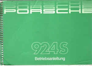 PORSCHE 924 S 1986 manual de instrucciones manual libro de a bordo BA - Imagen 1 de 8