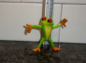 FROG Green HAPPY FROG action figure - POSING STANDING 3" - Picture 1 of 3
