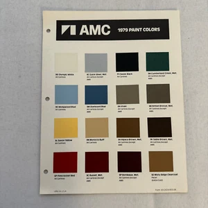 1979 American Motors AMC Paint Chip Exterior Color Spirit Concord Pacer AMX - Picture 1 of 6