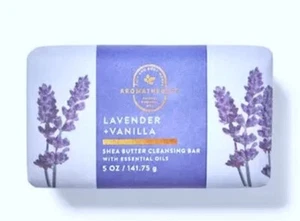 Lavender Vanilla Sleep Aromatherapy Shea Cleansing Soap Bar Bath Body Works 5oz - Picture 1 of 1