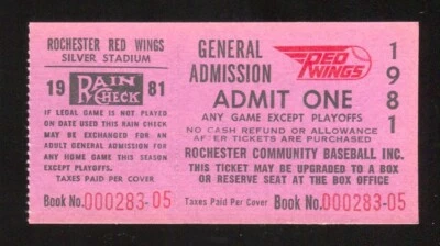 Cal Ripken Jr. Rochester Red Wings Debut Ticket Valid Pass 4/10 Baltimore AAA  - Image 1 of 3