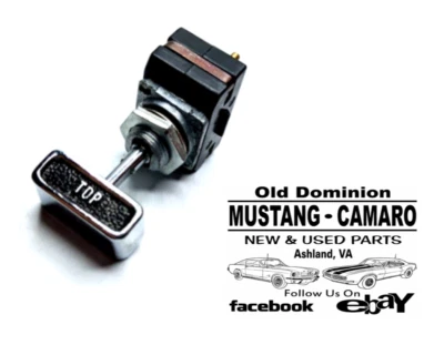 Mustang 1969-1970 convertible interruptor superior con perilla Foto 1 de 4