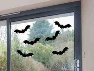24 Bat stickers Halloween Scary Spooky Vinyl (4 Large & 20 Medium size) - Picture 1 of 1