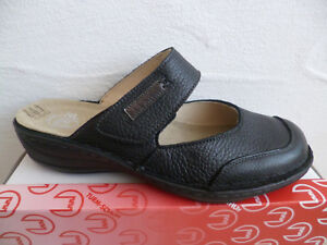 Chaussures femmes Turm sabot mules cuir véritable noir