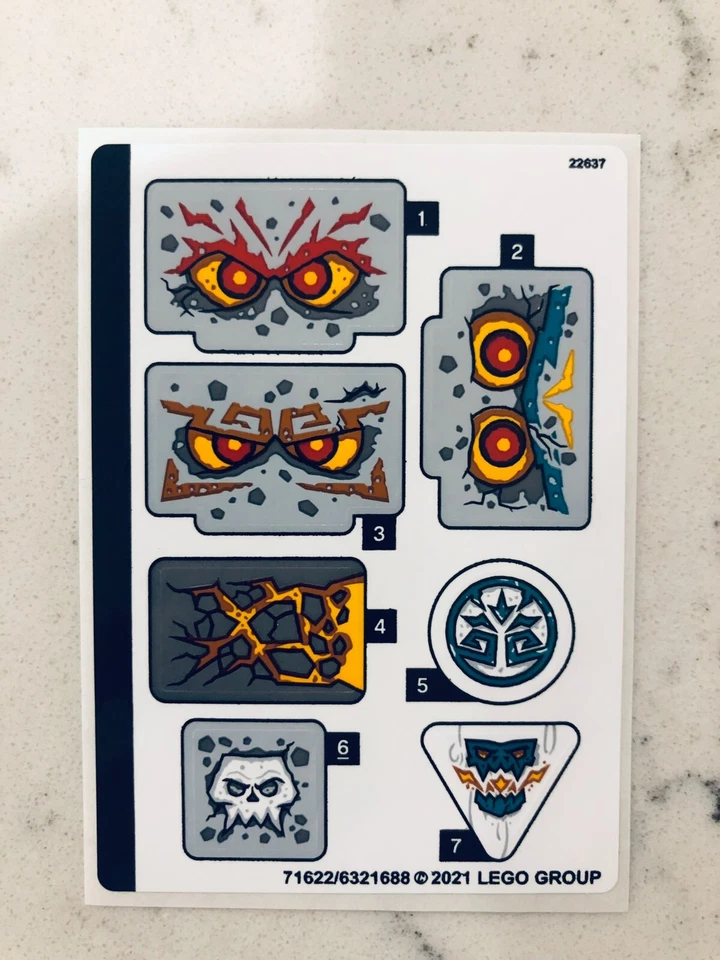 LEGO STICKER SHEET for 71747 The Keepers' Village, New & Genuine - Image 1 of 1