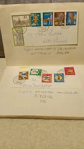 Michel 516, 523-526, 629, 630, 633, 634, 649, 654 auf Briefstück - Bild 1 von 3