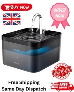 Pawpoll Cat Water Fountain 2.2L Cat Water Fountain for Drinking Ultra Silent UK - Picture 1 of 13