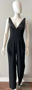 Wayne Clark Vintage Evening Tuxedo Romper Size 2 - Bild 1 von 6
