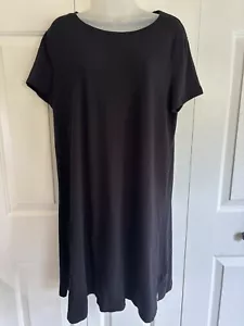 Time and Tru schwarzes Basic T-Shirt Kleid Gr. L (12-14) - Bild 1 von 5