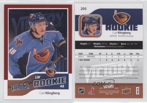 2011-12 Upper Deck Victory Red Carl Klingberg #205 Rookie RC