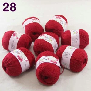 C New Fashion 8Skein x50g Cashmere Silk Wool Hand knitwear knitting Baby Yarn 28 - Picture 1 of 4