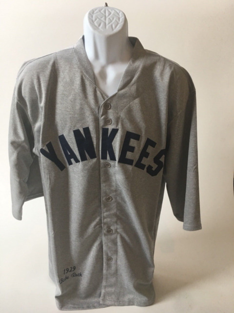 New York Yankees Babe Ruth #3 Mitchell & Ness 1929 Gray Road Authentic  Jersey