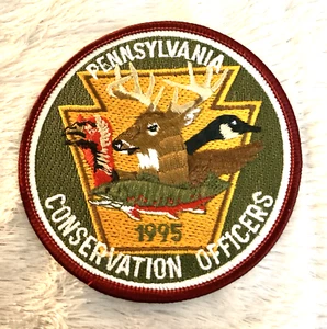 1995 PENNSYLVANIA CONSERVATION OFFICER PATCH DIAMETRO 4" - Foto 1 di 2