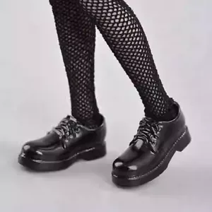 Zapatos huecos de cuero para estudiante a escala 1/12 para figuras de acción TBL HT PH de 6" - Imagen 1 de 5