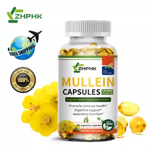 Cápsulas de hoja de gordolobo natural para limpieza pulmonar limpieza desintoxicación apoyo digestivo - Imagen 1 de 8