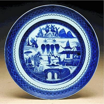 Mottahedeh Blue Canton Dinner Plate 10" , New