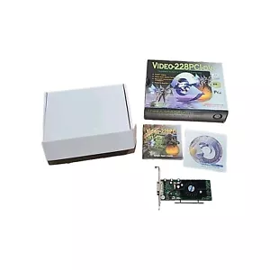 JATON nVIDIA GEFORCE PCI FX5200 VIDEO-228PCI-DVI VIDEO CARD - Picture 1 of 9