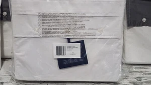 Copripiumino Ralph Lauren Palmer in cotone percalle biologico, smoking queen bianco - Foto 1 di 2