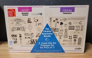 Clickart Newsletter Cartoons & Publications PC for DOS & Windows New T/Maker - Picture 1 of 2