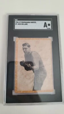 1946 propagandas montiel #7 Jess Williard SGC A HOF Boxing - Image 1 of 2