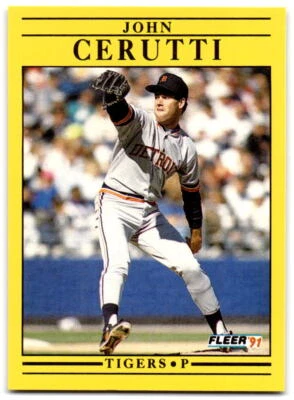 John Cerutti 1991 Fleer Update #U-22 Detroit Tigers - Image 1 of 2