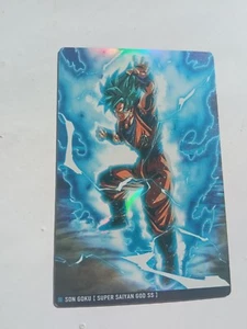 Dragon Ball Itajaga Card Bandai Goku Super Saiyan Blue God SS - Picture 1 of 2