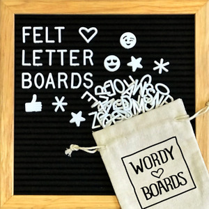 Home Office Business Menu Party Message Boards w/ Stand Letters Emojis 10" Frame