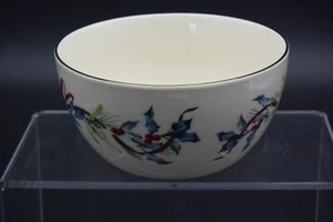 Lenox Wintergrüße 5" Schüssel, 24K Goldrand, Weihnachten ~ perfekter Zustand! - Bild 1 von 6