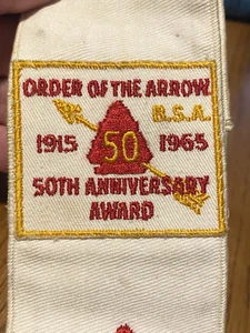 1960's Vintage Boy Scout Order of the Arrow sash with Patch OA BSA - Picture 1 of 7